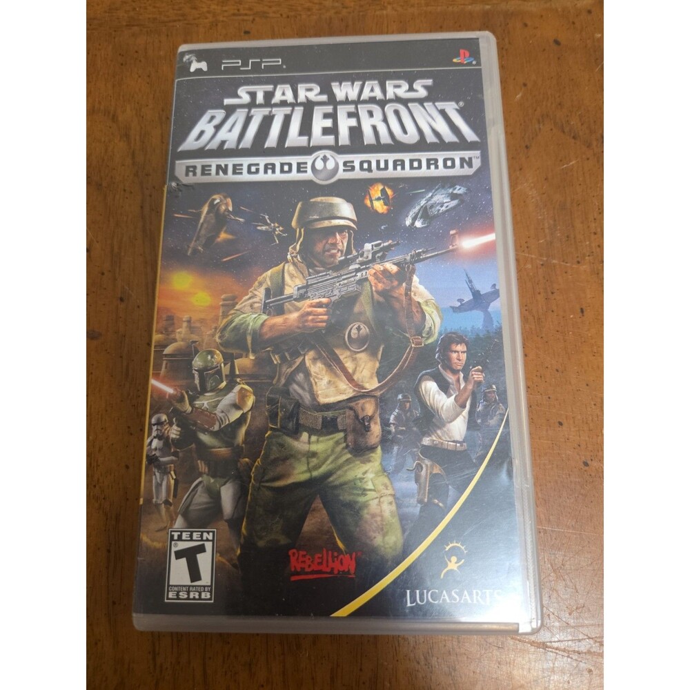 PSP Star Wars Battlefront Elite Squadron Case & Manual Only – No Game / No UMD